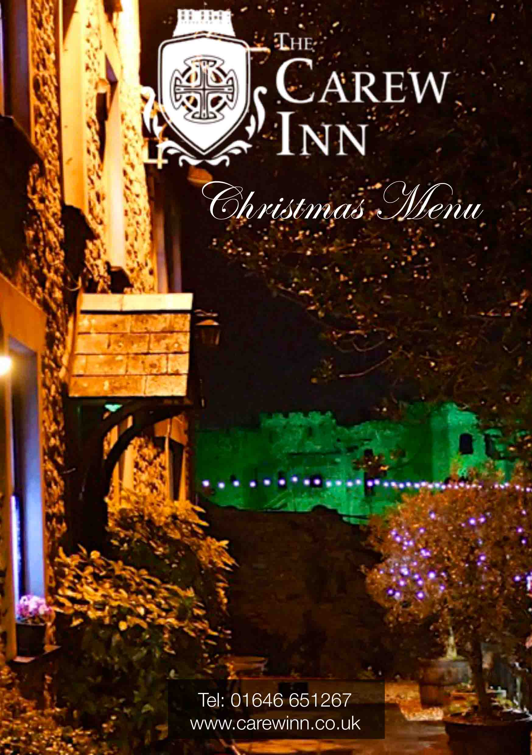  Carew  InnXmas Party Menu 2025